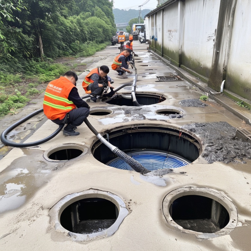 清理污水化粪池