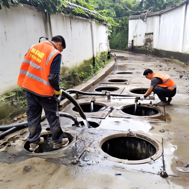 清理污水化粪池